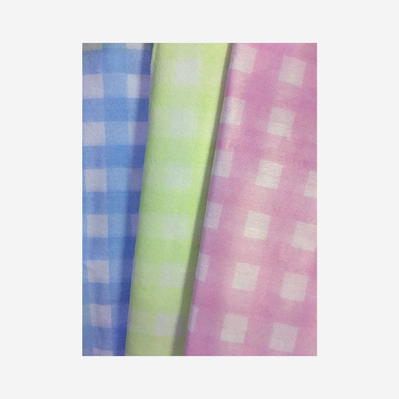 Strong Cleaning Power Disposable Spunlace Nonwoven Fabric Grid Printing Wipes